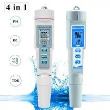 جهاز قياس جودة المياه المحمول PH-686 4 في 1 جهاز رقمي لقياس درجة الحموضة / TDS / EC / درجة الحرارة